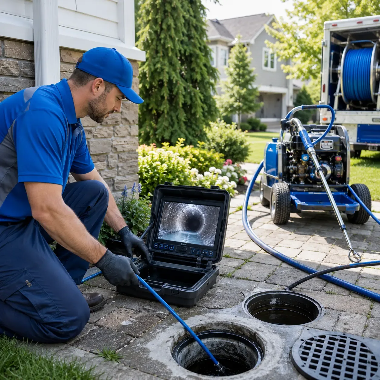 Outdoor drain cleaning professionals serving New Albany, IN